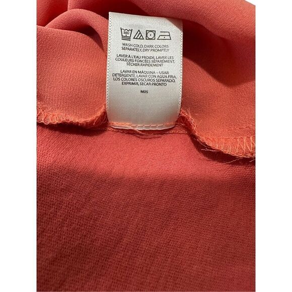 Van Heusen women’s coral 3/4 bell sleeve top size S/P. #39-1860 - Picture 6 of 7